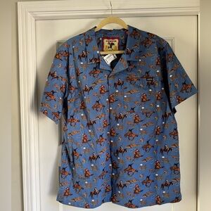 Cinch short sleeve Hawaiian style shirt men's size L